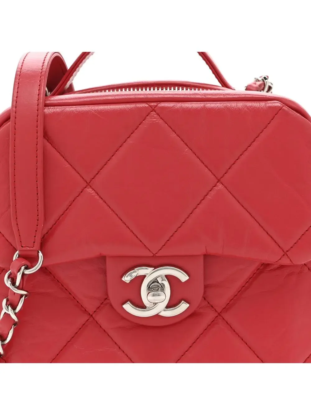 Chanel Aged Calfskin Quilted Top Handle #322080C18B